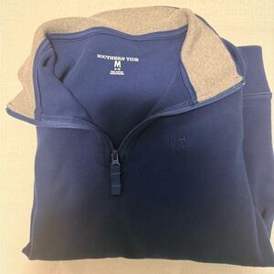Southern Tide youth  Navy Zip-Up Sweater